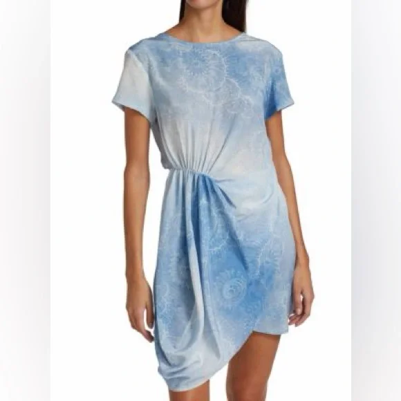 Beatriz Camacho Flor De Sal Carol 100% Silk Minidress Size 10 - Picture 1 of 6